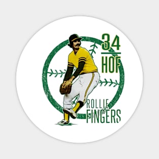 Rollie Fingers Oakland HOF Magnet